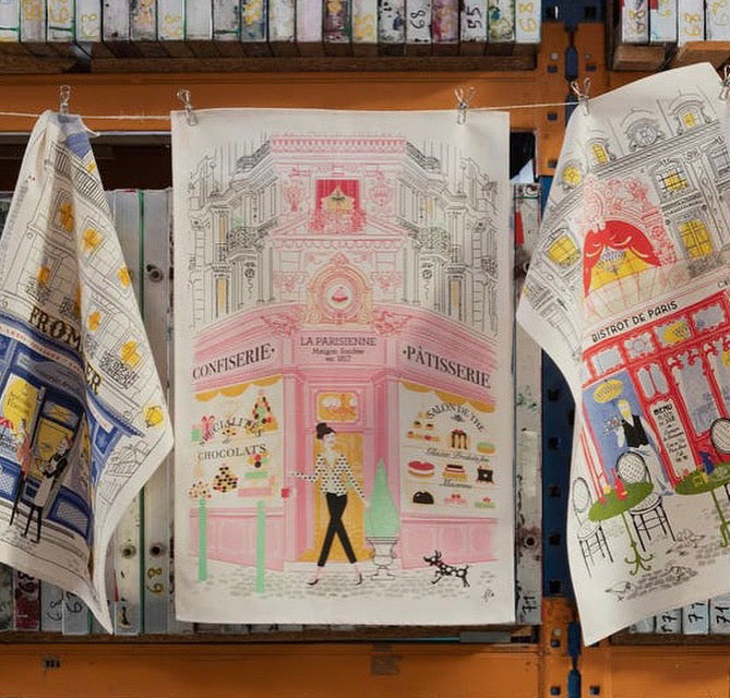 Parisian Shops Tea Towels - Fromagerie