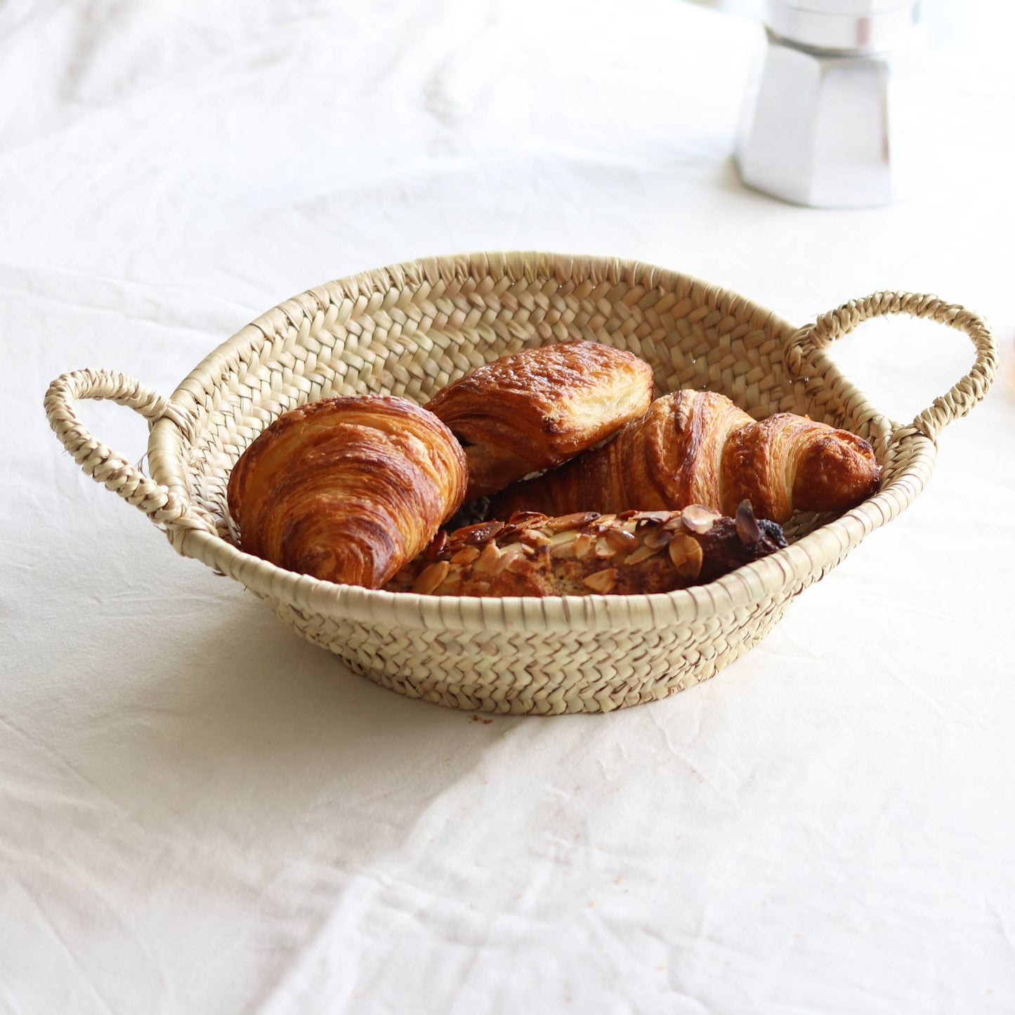 Moroccan Straw Woven Basket/Tray