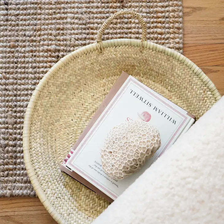Moroccan Straw Woven Basket/Tray