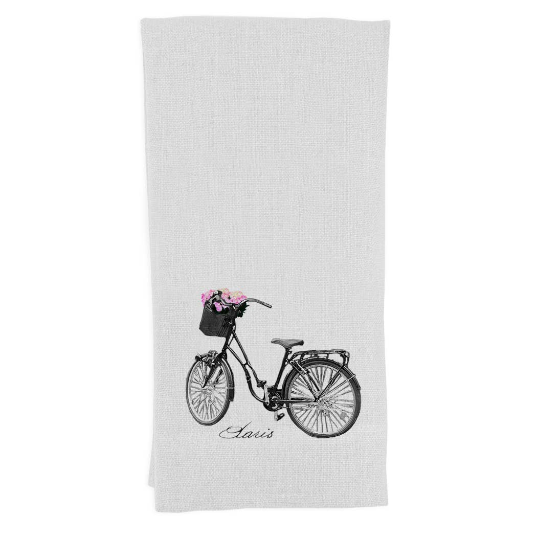 Bike with Paris Guest Towel