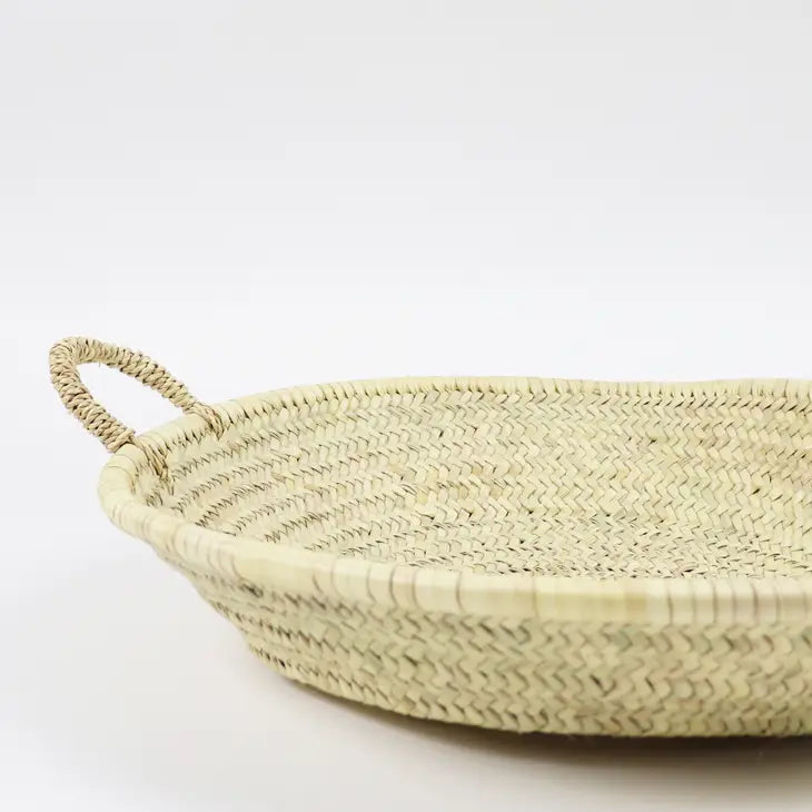 Moroccan Straw Woven Basket/Tray
